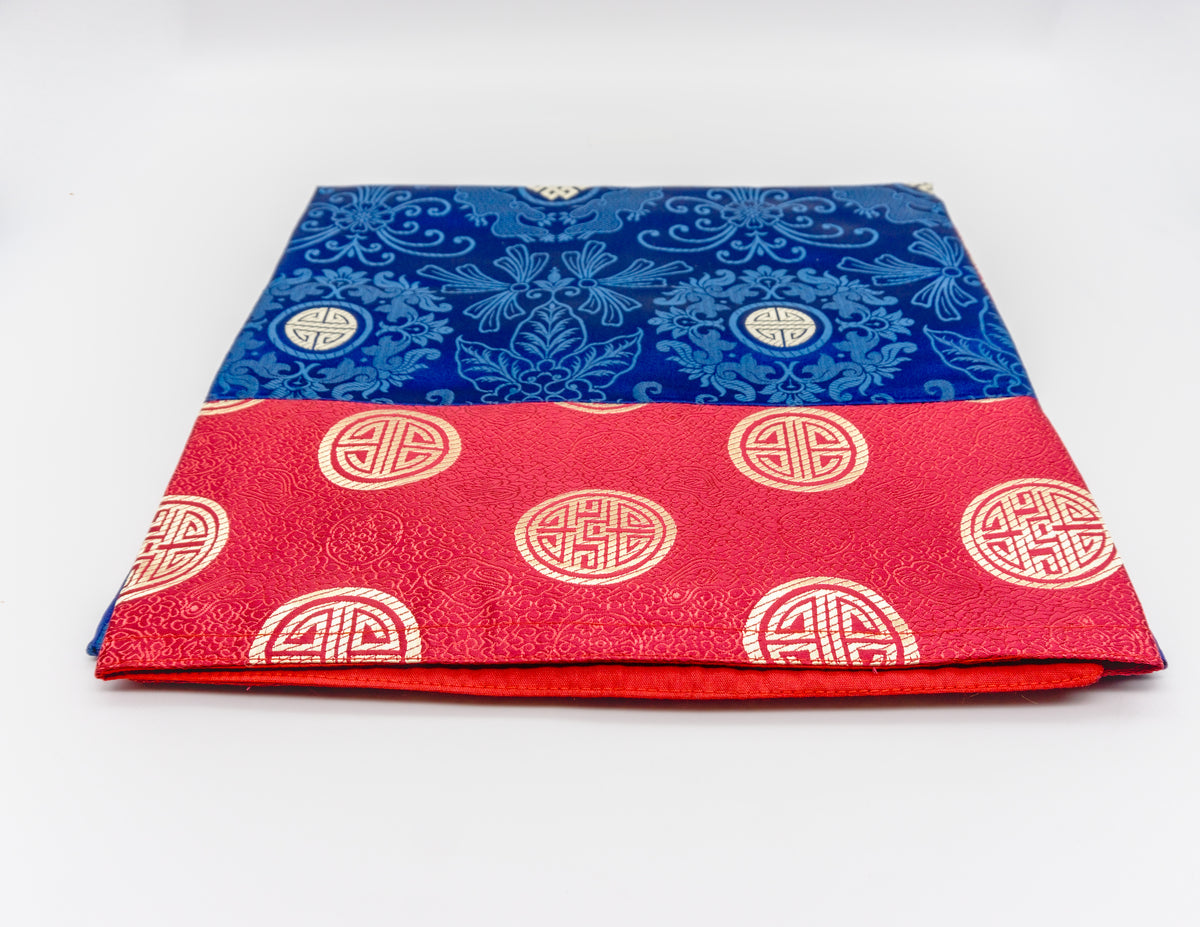 Square Brocade- Navy Blue Center 90x90 cm