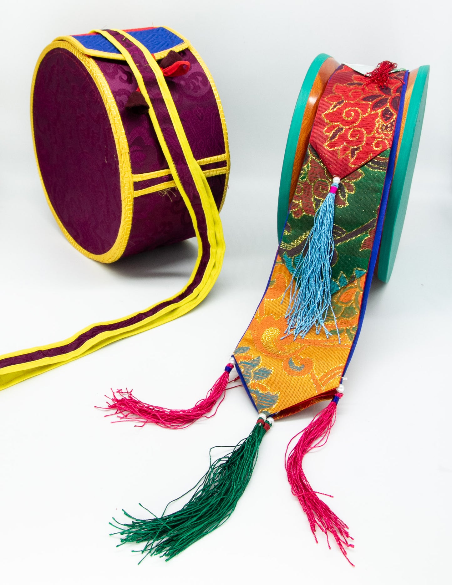 Leichte Chod Drum – Burgunderrotes Etui