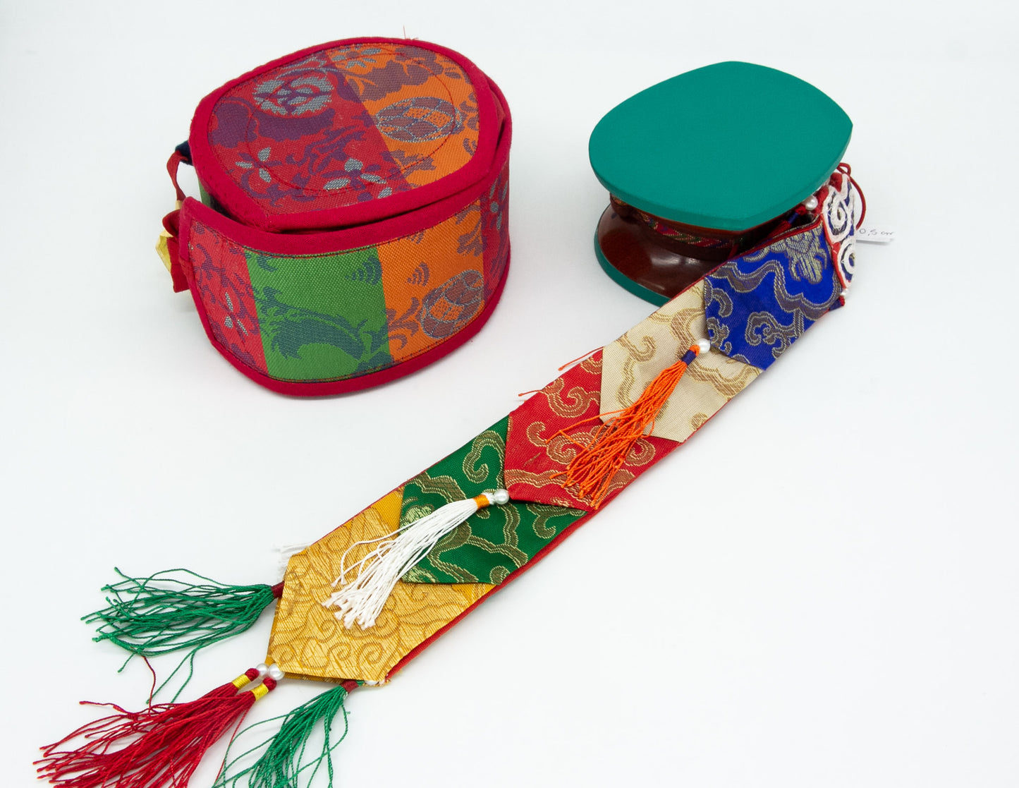 Traditionelles Damaru – Mehrfarbiges Etui