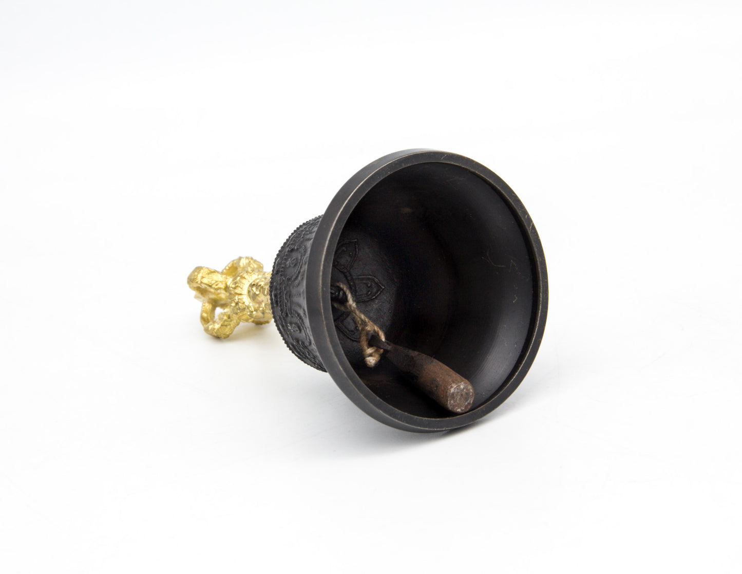 Dunkle Glocke & Dorje mit Goldkontrast I – Mini