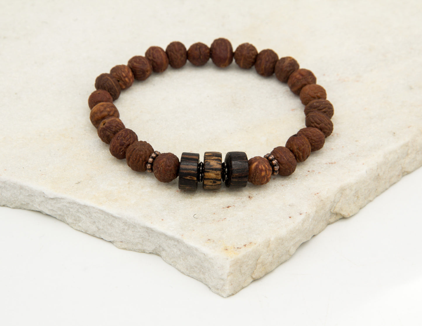 Raktu-Samen mit Holzperlenarmband – 8 mm