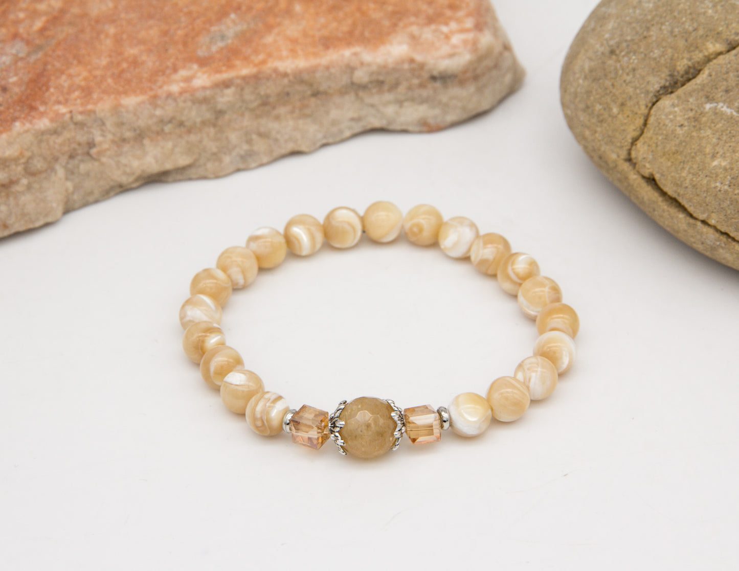 Perlmuttarmband – 8mm