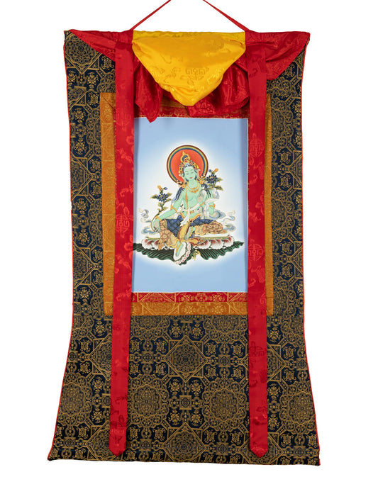 Grüne Tara Thangka V