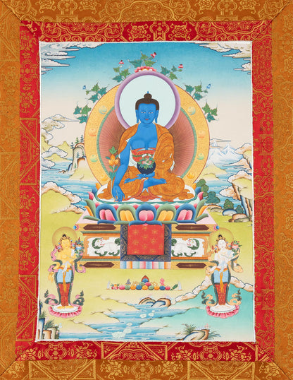 Bouddha de la médecine Thangka XV