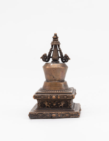 Stupa en laiton de l'Illumination – 11 cm