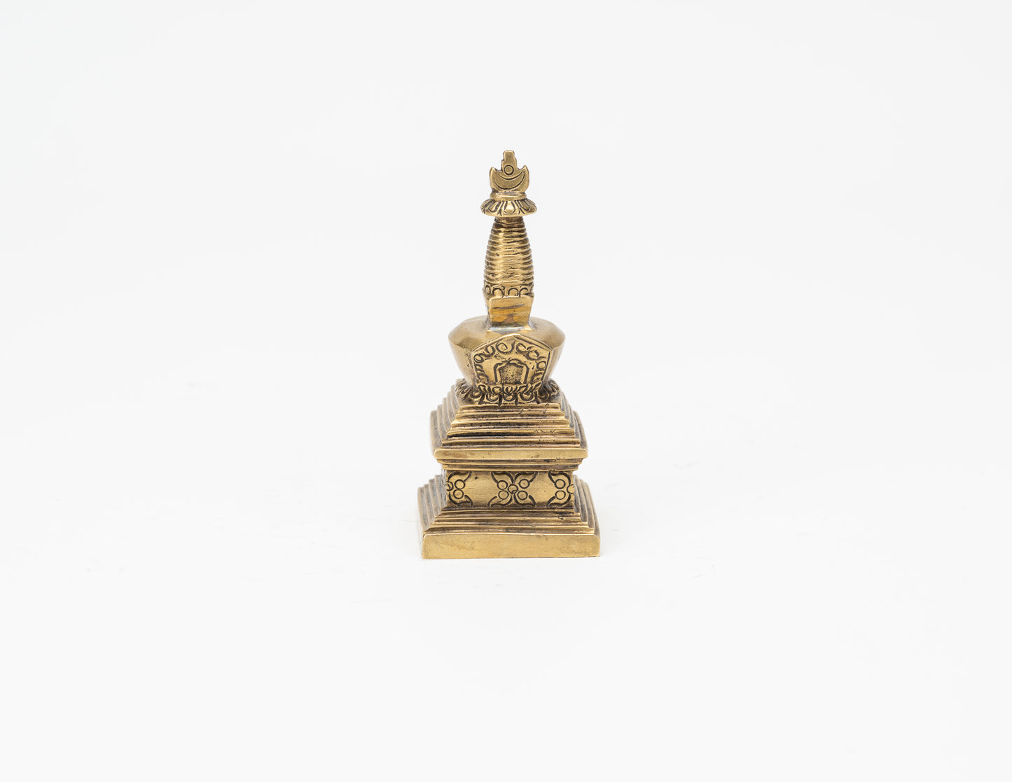 Brass Stupa of Enlightenment – 9 cm