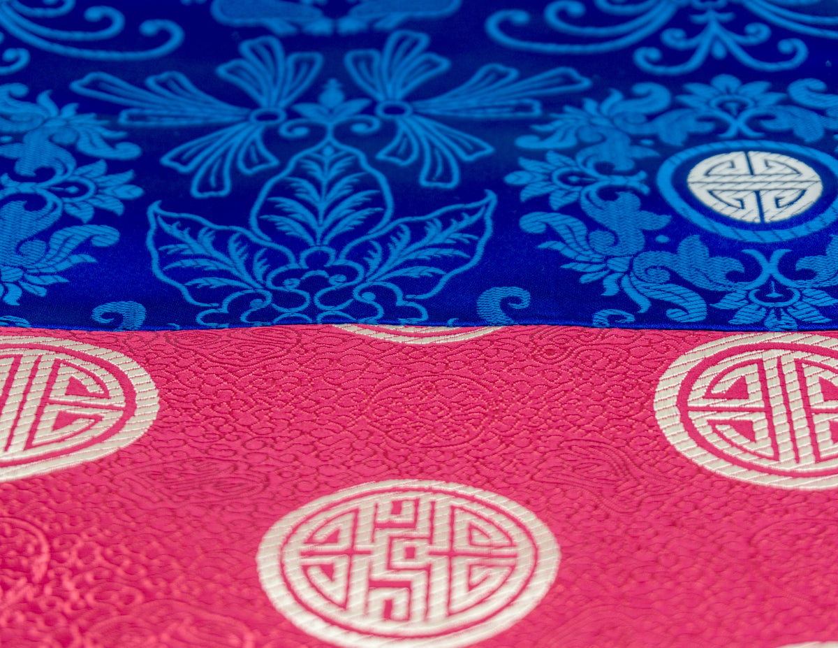 Square Brocade- Navy Blue Center 90x90 cm