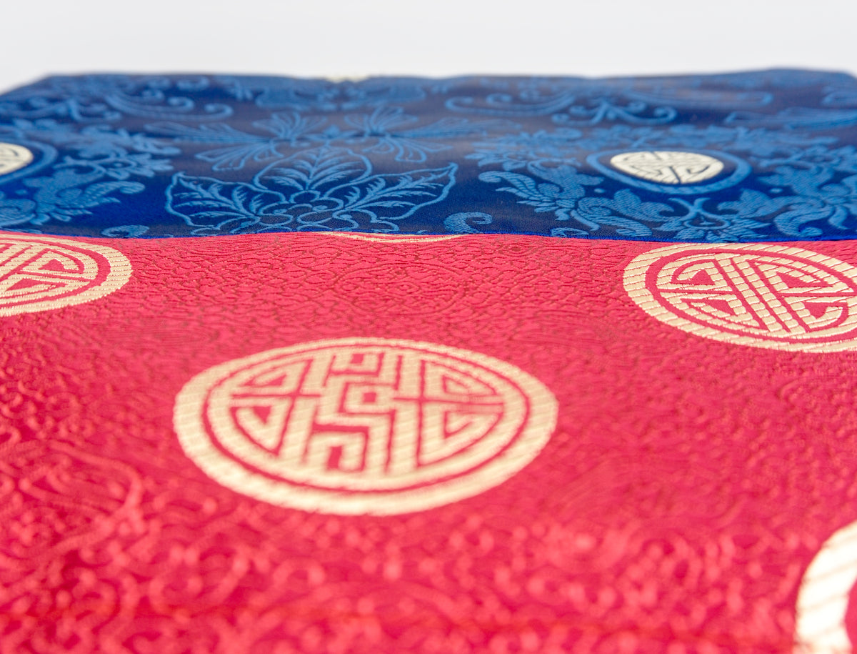 Square Brocade- Navy Blue Center 90x90 cm