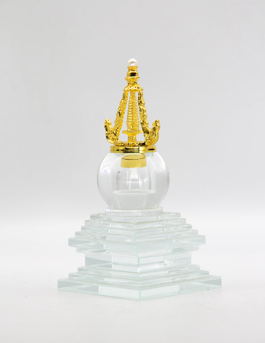 Glasstupa mit kostbarem Behälter – 12,5 cm
