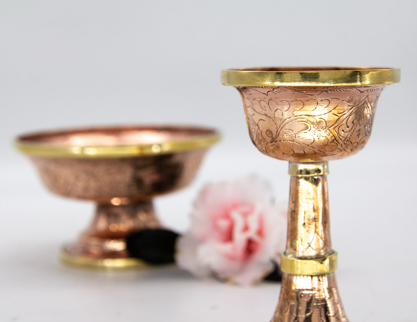 Graviertes Serkyem-Set, poliertes Kupfer / Medium