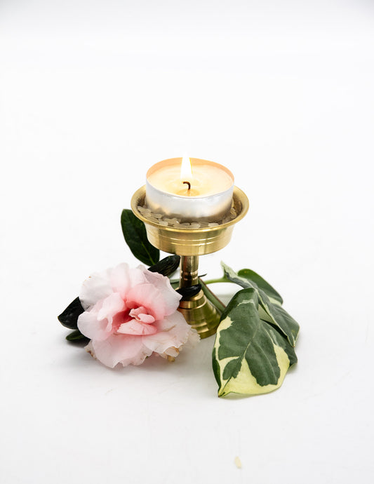 Butterlampe aus Messing / 6cm