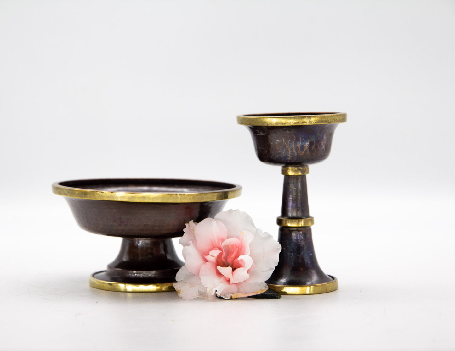 Gehämmertes Serkyem-Set, oxidiertes Kupfer / Medium