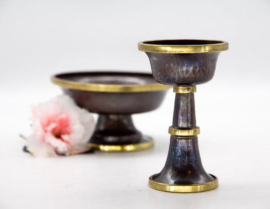 Gehämmertes Serkyem-Set, oxidiertes Kupfer / Medium