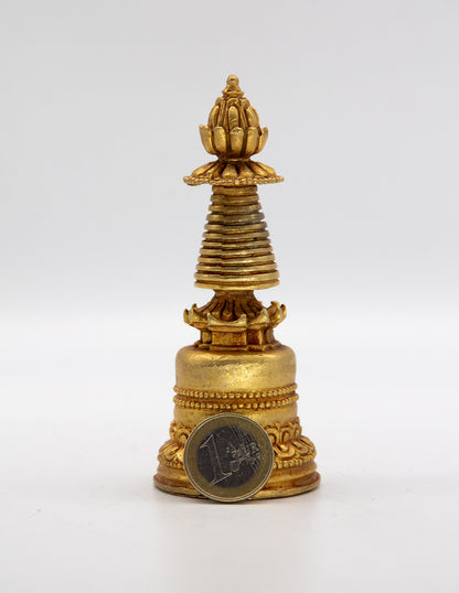Kadam Stupa, vergoldet – 11cm