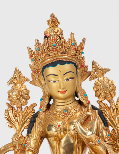 Grüne Tara-Statue VII