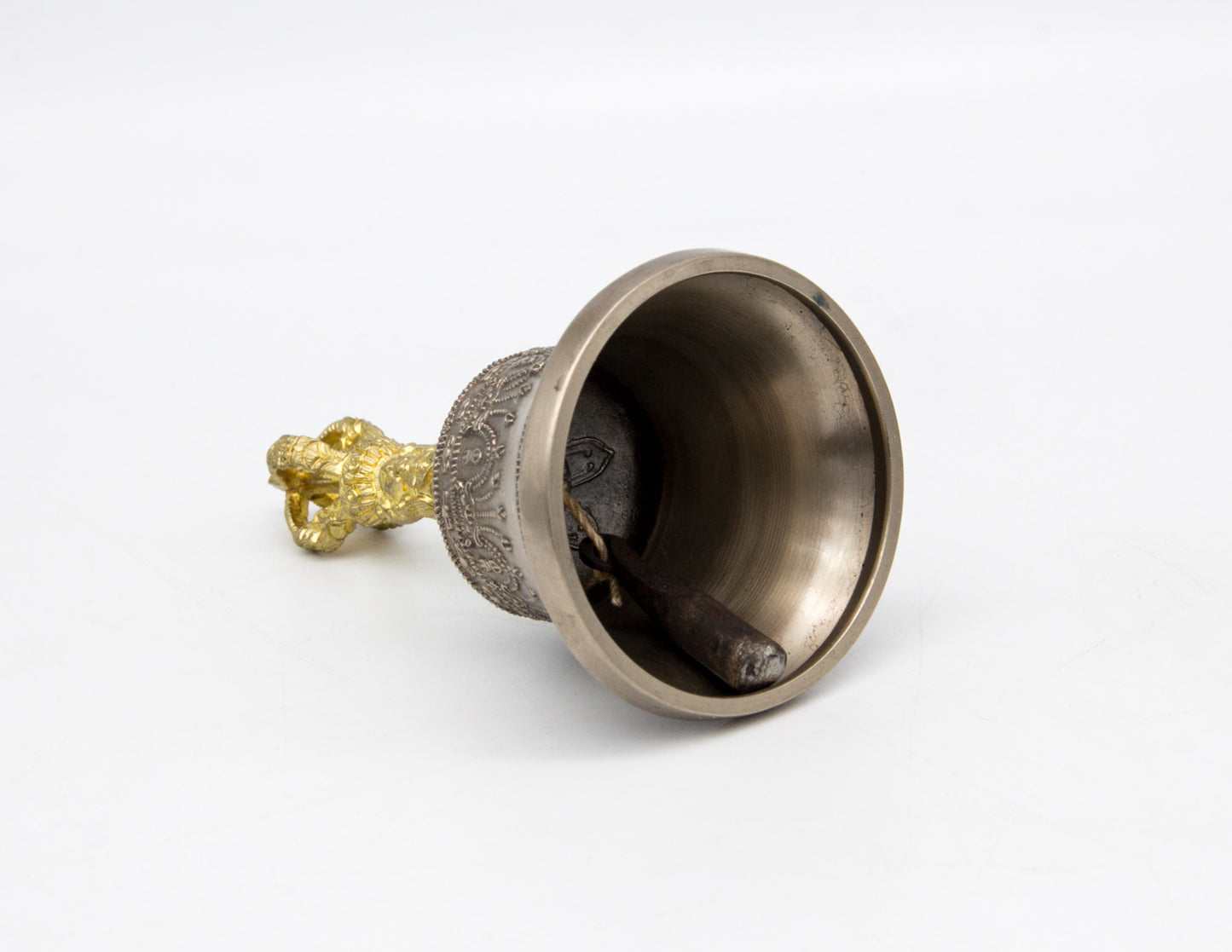 Hochwertige Glocke und Dorje mit Goldkontrast I – Mini