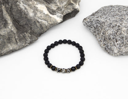 Lavasteinarmband – 8mm