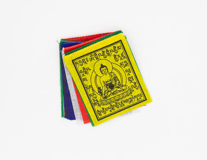 Mini Medizinbuddha-Gebetsfahnen, 7x9cm