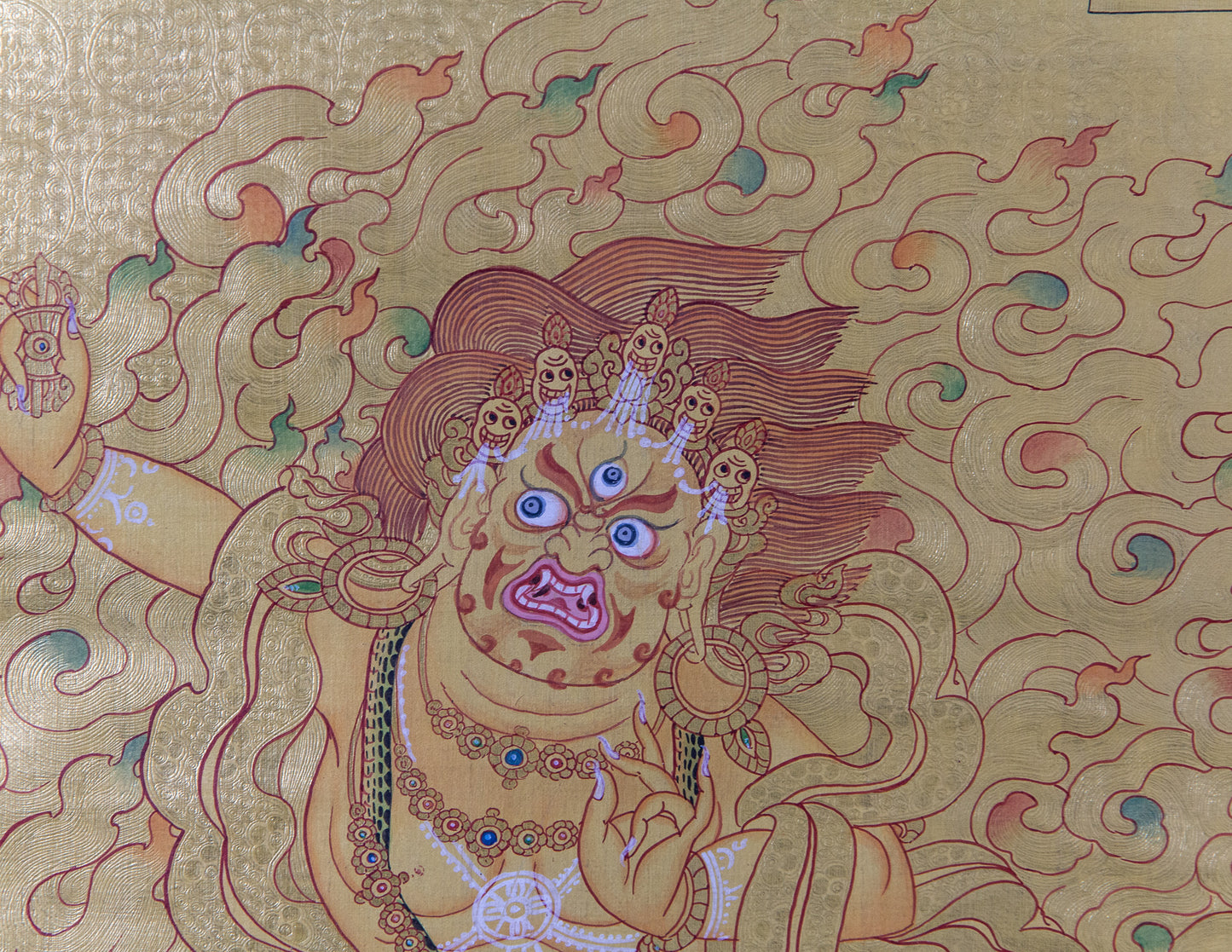 Goldenes Vajrapani Thangka I