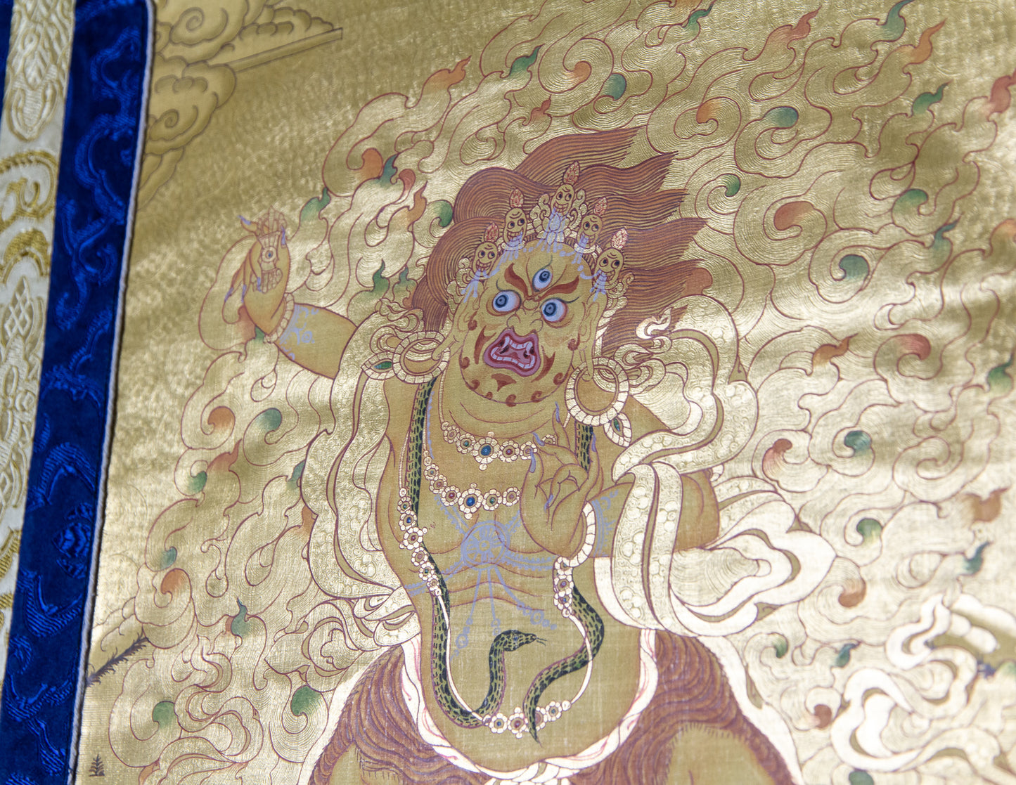 Goldenes Vajrapani Thangka I