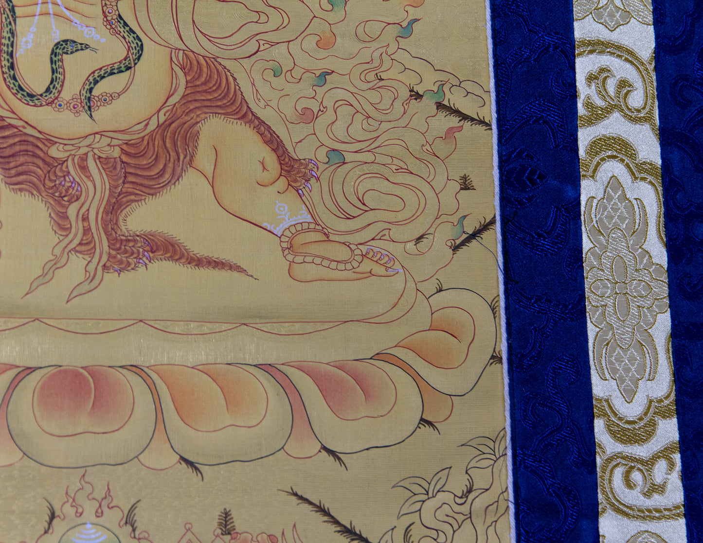 Goldenes Vajrapani Thangka I